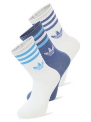 Adidas Originals Skarpety w 3-paku Kobiety biały|niebieski jednolity, S. Białe skarpety damskie adidas Originals, bez wzorów, z materiału. Za 79.95 zł.