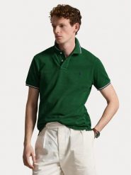 Polo Ralph Lauren Polo 710842621504 Zielony Regular Fit. Zielone koszulki polo męskie Polo Ralph Lauren, m, bez wzorów, z bawełny, bez ramiączek. Za 599.99 zł.