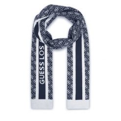 Szalik Guess. Niebieskie szaliki i chusty damskie Guess, z aplikacjami. Za 239.99 zł.