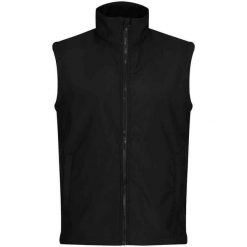Męska Kamizelka Ablaze Softshell Do Nadruku. Czarne kurtki męskie Regatta, m, bez wzorów, z softshellu, trekkingowe. Za 98.99 zł.