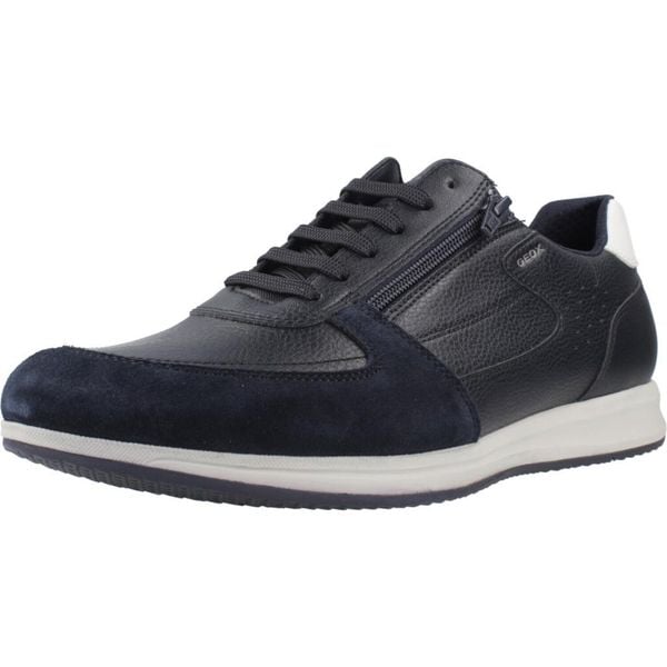 Buty GEOX U AVERY Niebieski. Niebieskie trampki męskie Geox, trekkingowe. Za 348.99 zł.