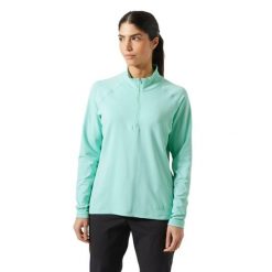 Damska bluza dresowa 1/2 z zamkiem błyskawicznym Helly Hansen Tyri. Niebieskie bluzy damskie Helly Hansen, bez wzorów, z dresówki, bez kaptura. Za 363.00 zł.