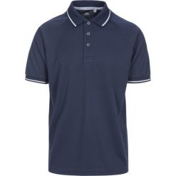 Trespass Bonington - Męska aktywna koszulka polo Tp100 Navy. Niebieskie koszule męskie Trespass, m, bez wzorów, prążkowane, sportowe, bez kołnierzyka, bez ramiączek. Za 234.99 zł.