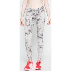 Reebok - Legginsy. Szare legginsy damskie Reebok, z dzianiny. W wyprzedaży za 139.90 zł.