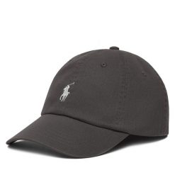 Czapka z daszkiem Polo Ralph Lauren. Czarne czapki i kapelusze damskie Polo Ralph Lauren, bez wzorów. Za 219.99 zł.