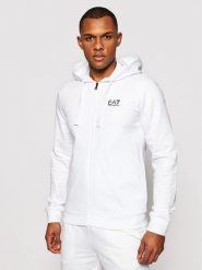 EA7 Emporio Armani Bluza 8NPM03 PJ05Z 1100 Biały Regular Fit. Białe bluzy męskie EA7 Emporio Armani, m, bez wzorów, z bawełny, bez kaptura. Za 449.99 zł.