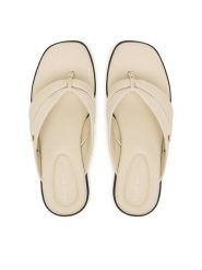 Tommy Hilfiger Japonki FW0FW09216 Écru. Klapki damskie Tommy Hilfiger, bez wzorów, ze skóry, bez obcasa. Za 359.99 zł.