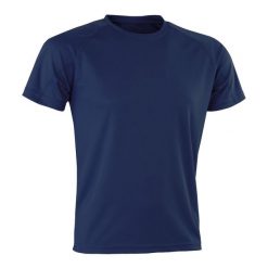 Męska Koszulka Impact Aircool. Niebieskie koszulki sportowe męskie SPIRO, m, bez wzorów, bez kołnierzyka, bez ramiączek, trekkingowe. Za 34.99 zł.