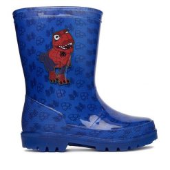 Kalosze Spidey. Niebieskie kalosze chłopięce Spidey, bez wzorów. Za 69.99 zł.