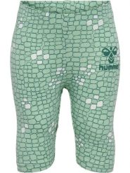 Legginsy dla dziewczynki Hummel Zanzi. Zielone legginsy dla dziewczynek Hummel, bez wzorów, z bawełny. Za 121.50 zł.