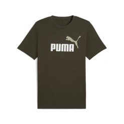 Męska koszulka Essentials z dwukolorowym logo No. 1 PUMA. Zielone buty sportowe męskie Puma, z gumy, bez zapięcia, na fitness i siłownię. Za 99.00 zł.