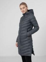 4f Kurtka damska H4Z22-KUDP015 Ciemny niebieski r. XS. Niebieskie kurtki damskie 4f, xs, bez wzorów, bez kaptura. Za 289.00 zł.