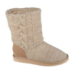 Buty, kapcie Emu Australia Bartle W13142-MACA beżowy. Brązowe kapcie damskie bez wzorów, z gumy. Za 881.27 zł.