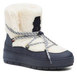 Śniegowce Tommy Hilfiger. Białe kozaki damskie Tommy Hilfiger. Za 739.99 zł.