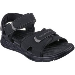 Sandały Skechers Go Consistent Sandal, Mężczyźni. Czarne sandały męskie Skechers, z syntetyku, bez zapięcia. Za 199.99 zł.