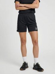 Szorty damskie Hummel Core 2.0. Białe szorty sportowe damskie Hummel, xs, bez wzorów, z materiału, klasyczne, z standardowym stanem, na fitness i siłownię. Za 124.50 zł.
