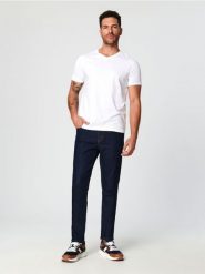Jeansy skinny - niebieski. Niebieskie jeansy męskie Sinsay. Za 59.99 zł.