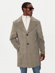 Guess Płaszcz wełniany M4BL14 WGGF0 Beżowy Regular Fit. Brązowe płaszcze męskie Guess, m, z aplikacjami, z syntetyku, bez kaptura. Za 1,249.00 zł.