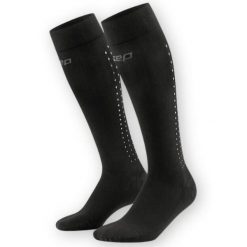 Skarpety regeneracyjne męskie długie kompresyjne CEP Pro Recovery. Czarne skarpety męskie CEP, bez wzorów, z elastanu. Za 189.00 zł.