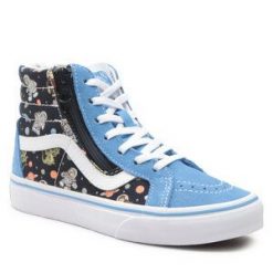 Tenisówki Vans. Niebieskie półbuty chłopięce Vans, bez wzorów, bez zapięcia. Za 149.99 zł.