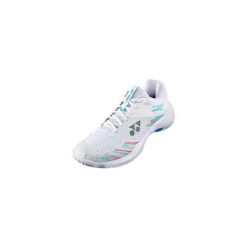 Damskie buty do badmintona Yonex PC Cascade Accel. Białe obuwie sportowe damskie YONEX, bez wzorów, z gumy. Za 510.15 zł.