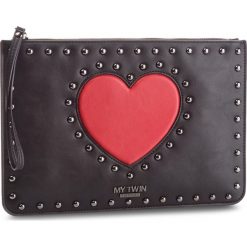 Torebka MY TWIN - Pochette RA8TFD Bic.Nero/Papavero 02773. Czarne torebki do ręki damskie My Twin, ze skóry ekologicznej. Za 379.00 zł.