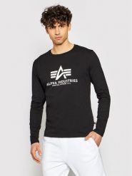 Alpha Industries Longsleeve Basic T-Ls 100510 Czarny Standard Fit. Czarne bluzki z długim rękawem męskie Alpha Industries, m, bez wzorów, z bawełny, bez kołnierzyka. Za 109.99 zł.