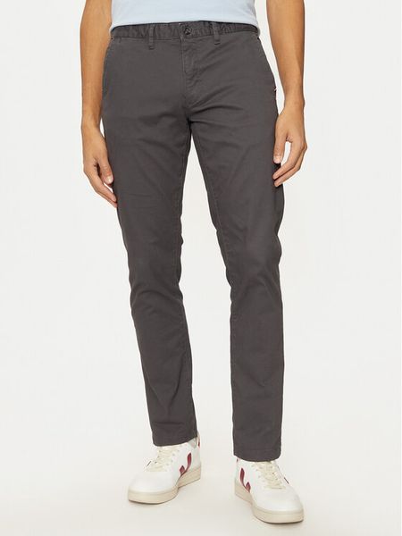 U.S. Polo Assn. Chinosy MUP3346 Szary Slim Fit. Szare eleganckie spodnie męskie U.S. Polo Assn., m, bez wzorów, z bawełny. Za 159.99 zł.