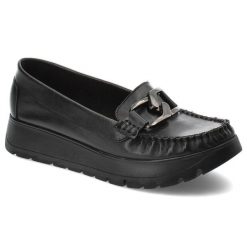 Czarne Mokasyny Armodo Eleganckie Obuwie Damskie. Czarne mokasyny damskie Armodo, ze skóry, biznesowe. Za 289.00 zł.