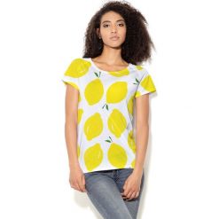 Colour Pleasure Koszulka damska CP-034 65 biało-żółta r. M-L. T-shirty damskie Colour Pleasure. Za 70.35 zł.