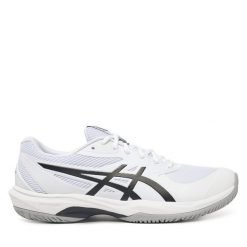 Buty do tenisa Asics. Białe buty sportowe męskie Asics, bez zapięcia, tenisowe. Za 279.99 zł.