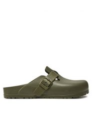 Birkenstock Klapki Boston EVA 1026238 Zielony. Zielone klapki damskie Birkenstock, bez wzorów, z tworzywa sztucznego, bez obcasa. Za 249.99 zł.