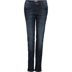 Dżinsy ocieplane ze stretchem BOYFRIEND bonprix ciemnoniebieski. Jeansy damskie marki bonprix. Za 109.99 zł.