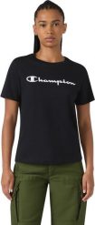 Champion Koszulka damska Short Sleeve czarna 118428 KK001 M. Czarne t-shirty damskie Champion, m, bez wzorów, bez kołnierzyka. Za 117.71 zł.