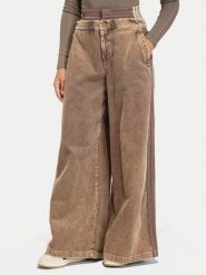 Adidas Spodnie materiałowe Corduroy Sst KD8782 Brązowy Wide Leg. Brązowe spodnie materiałowe damskie Adidas, s, bez wzorów, z bawełny. Za 529.99 zł.
