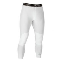 Legginsy kompresyjne 3/4 z dwuwarstwowym wsparciem kolan McDavid. Białe legginsy sportowe męskie MCDAVID, m, bez wzorów. Za 289.00 zł.