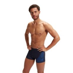 Kąpielówki Speedo Eco Medley Logo Aqsh. Niebieskie kąpielówki męskie Speedo, m, bez wzorów, do pływania. Za 124.99 zł.
