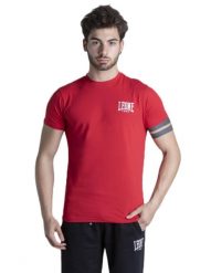 Męska koszulka z krótkim rękawem Summer Basic. Czerwone koszulki sportowe męskie LEONE 1947 APPAREL, na lato, l, bez wzorów, z bawełny, bez kołnierzyka, bez ramiączek, na fitness i siłownię. Za 63.11 zł.