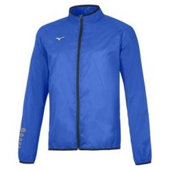 Kurtka przeciwdeszczowa Mizuno authentic. Czarne kurtki męskie Mizuno, bez wzorów, do biegania. W wyprzedaży za 211.80 zł.