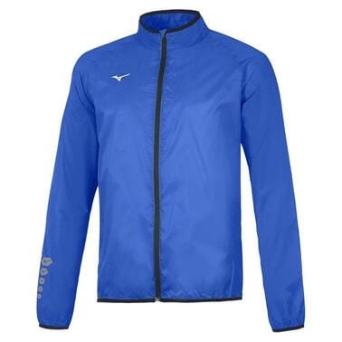 Kurtka przeciwdeszczowa Mizuno authentic. Czarne kurtki męskie Mizuno, bez wzorów, do biegania. W wyprzedaży za 211.80 zł.