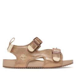 Sandały Timberland. Czerwone sandały dziewczęce Timberland, bez zapięcia. Za 299.99 zł.