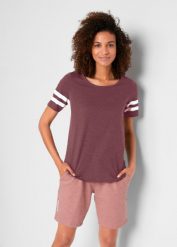 Lekki T-shirt funkcjonalny (2 szt.). Szare koszulki sportowe damskie bonprix, bez wzorów, bez kołnierzyka, bez ramiączek. Za 79.99 zł.