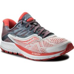 Buty SAUCONY - Ride 10 S10373-8 Wht/Fog/Viz Red. Szare obuwie sportowe damskie Saucony, z materiału. W wyprzedaży za 399.00 zł.