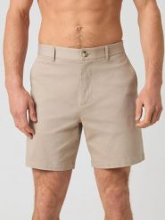 Bjorn_borg CENTRE CHINOS SHORTS - Szorty męskie – PURE CASHMERE. Brązowe krótkie spodenki sportowe męskie Björn Borg, m, bez wzorów, na fitness i siłownię. Za 326.50 zł.