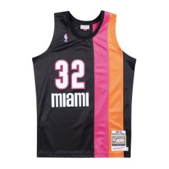 Jersey Miami Heat NBA Authentic Alternate 05 Shaquille O'Neal. Czarne koszulki sportowe męskie Mitchell & Ness, bez wzorów, z jersey, bez kołnierzyka, bez ramiączek, do koszykówki. Za 1,187.00 zł.