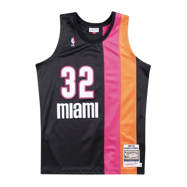 Jersey Miami Heat NBA Authentic Alternate 05 Shaquille O'Neal. Czarne koszulki sportowe męskie Mitchell & Ness, bez wzorów, z jersey, bez kołnierzyka, bez ramiączek, do koszykówki. Za 1,187.00 zł.