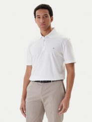 BOSS Polo Parris 50555829 Biały Regular Fit. Białe koszulki polo męskie Boss, m, bez wzorów, z bawełny, bez ramiączek. Za 599.99 zł.