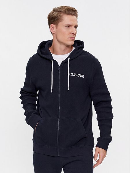 Tommy Hilfiger Bluza UM0UM03131 Granatowy Regular Fit. Niebieskie bluzy męskie Tommy Hilfiger, m, bez wzorów, z bawełny, bez kaptura. Za 229.99 zł.