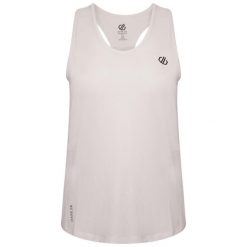Damska koszulka sportowa bez rękawów Modernize II. Białe koszulki sportowe damskie Dare 2b, l, bez wzorów, bez kołnierzyka, bez ramiączek. Za 85.10 zł.