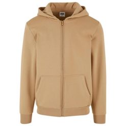 Bluza Męska Cozy Full Zip. Brązowe bluzy męskie Urban Classics, m, bez wzorów, bez kaptura. Za 221.99 zł.